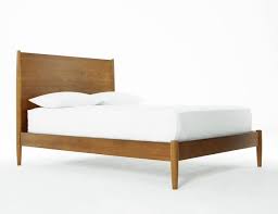 10 Best Beds Under 1 000 Curbed Mid Century Bed Mid Century Modern Bed Mid Century Bedroom Furniture