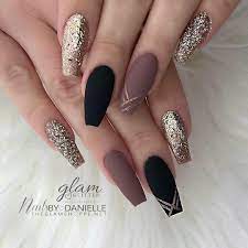 Happy new year eve purple nail art designs 2018. New Years Nails Classy Nail Designs Coffin Nails Designs Nail Designs