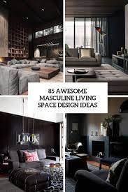 Is there anything that screams masculinity more than brown leather? 85 Awesome Masculine Living Room Design Ideas Digsdigs