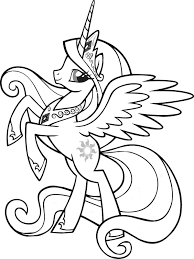 Cheerilee, a pony from the earth. Princess Celestia Coloring Page Youngandtae Com My Little Pony Coloring Unicorn Coloring Pages Horse Coloring Pages