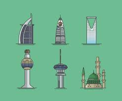 Places riyadh, saudi arabia landmark arabia. Saudi Landmark Vector Vector Art Graphics Freevector Com