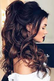 Hairstyles for long curly hair 2020 with copper hue. Curly Wedding Hairstyles From Playful To Chic Wedding Forward Hair Styles Long Hair Styles Wedding Hair Inspiration