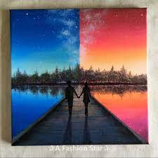 This is a simple and easy acrylic painting for beginners on mini canvas. Great No Cost Craft Paints Videos Style Oil Paint Is A Wonderful Moderate For Freshies Because It S Not Too Expensive Water In 2021 Lovers Art Painting Easy Paintings