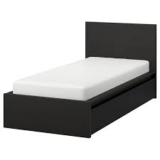 Malm Agykeret Magas 2 Tarolodobozzal Fekete Barna Luroy 90x200 Cm Ikea In 2020 Malm Bed Frame High Bed Frame Malm Bed