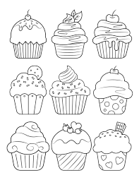 Print and color happy birthday pdf coloring books from primarygames. Cupcake Coloring Page Cupcake Coloring Pages Cute Coloring Pages Free Printable Coloring Pages