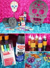 Trend Alert Diy Day Of The Dead Sugar Skull Party Decorations Hostess With The Mostess Day Of The Dead Party Sugar Skull Party Diy Day Of The Dead