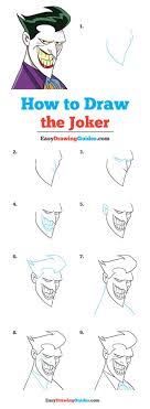 How To Draw The Joker Really Easy Drawing Tutorial Joker Drawings Drawing Tutorial Easy Drawing Tutorial