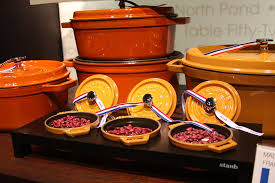 Staub Mini Cocottes In Saffron With Wood Stand Le Creuset Creuset Mini