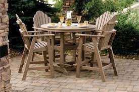 Berlin Gardens 48 Round Poly Pub Table Patio Furniture Dining Set Poly Outdoor Furniture Diy Outdoor Furniture