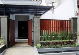 Pagar Rumah Kayu Sederhana Modern Dekorasi Rumah Pedesaan Rumah Minimalis Rumah