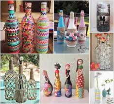 Creative Ways To Decorate Glass Bottles Empty Glass Bottles Glass Bottles Bottles Decoration