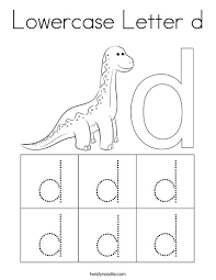 Customize your coloring page by changing the font and text. Lowercase Letter D Coloring Page Twisty Noodle