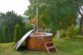 Wellness Fiberglass With Inside Heater 2 Whirlpool Fur Draussen Holzheizung Draussen