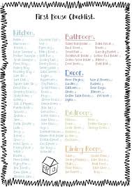 List Of Items Needed For New Home Sistem As Corpecol My Web Value First Home Checklist New Home Checklist House Essentials