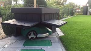 Bosch Indego Connect Garage Mit Pneumatik Torantrieb Ausfahrt Youtube