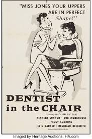 Choose from over a million free vectors, clipart graphics, vector art images, design templates, and illustrations created by artists worldwide! Dentist In The Chair Ajay 1961 One Sheet 27 X 41 Photos Lot 52088 Heritage Auctions