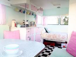 31 Of The Coolest Pink Rvs You Ll Ever See Rvshare Com Caravan Decor Vintage Caravans Caravan Interior