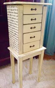 Jewlery Armoire Hand Painted Annie Sloan By Colorfulhomedesigns Jewelry Armoire Makeover Armoire Makeover Jewelry Armoire