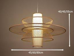 Pastoral Rattan Decorative Pendant Lights Bamboo Pendant Light Decorative Pendant Lighting Bamboo Lamp