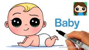 How To Draw A Baby Easy The Boss Baby Youtube Baby Drawing Baby Drawing Easy Cute Kawaii Drawings