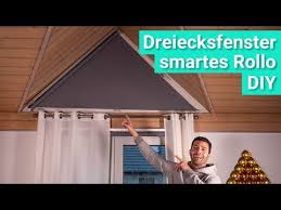 Diy Smarte Verdunklung Fur Dreiecksfenster Mit Dem Ikea Fyrtur Rollo Youtube Dreiecksfenster Fenster Rollo