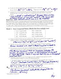 Polyatomic Ions Answer Key Pogil Naming Compounds Worksheet Writing Linear Equations Ionic Compound