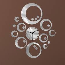 2013 New Decorative Mirror Wall Clock Contemporary Style For Home Design In Wall Clocks From Home Garden Contemporary Wall Clock Mirror Wall Clock Wall Clock