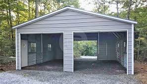 24x30 Enclosed Steel Garage 24x30 Metal Garage Metal Garages Metal Garage Buildings Garage Prices