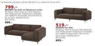 Ikea Nockeby 3er Sofa Mit Recamiere Rechts 3er Sofa Ikea Nockeby Recamiere