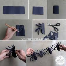 How To Make Spider Garland These Are The Best Homemade Halloween Decorat Halloween Theme Birthday Homemade Halloween Decorations Halloween Crafts Decorations