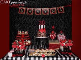 Red Leopard Dessert Bar Red Birthday Party Suprise Birthday Party Cheetah Birthday Party