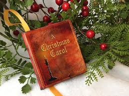 Charles Dickens A Christmas Carol Literary Excerpts Christmas Carol Miniature Books Christmas Ornaments