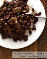 Crockpot Schweinefleisch Adobo Mit Schwarzen Bohnen Gesunde Rezepte Pork Adobo Crockpot Pork Healthy Crockpot Recipes