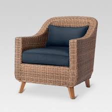Bring Stylish Comfort To Your Patio With The Mayhew All Weather Wicker Patio Club Chair From Threshold 153 Deep Seating Chair Patio Chairs Patio Chair Covers