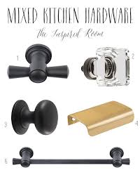How To Mix Match Kitchen Hardware Finishes Styles The Inspired Room Kitchen Hardware Bronze Kitchen Hardware Cabinet Hardware Mixing