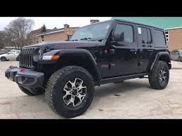 2019 Black Jeep Wrangler Unlimited Rubicon 4x4 Youtube