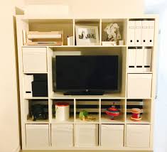 Ikea Hack 5 X 5 Expedit Kallax Shelves Minus A Few Pieces Kallax Ikea Ikea Kallax Shelf Kallax Shelf