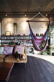 Look We Love Industrial Bohemian Bohemian House Indoor Hammock House Styles