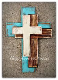 Wall Wood Cross Offset Medium Antiqued Turquoise Stain Etsy Wood Wall Cross Wood Crosses Wall Crosses