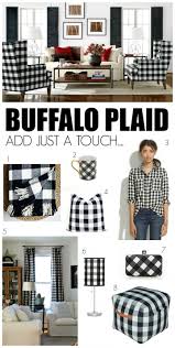 Love The Look Black White Buffalo Plaid Mendez Manor Farmhouse Chic Living Room Buffalo Plaid Decor Black And White Decor