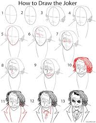 How To Draw The Joker Step By Step Pictures Marvel Drawings Joker Art Drawing Cartoon Drawings