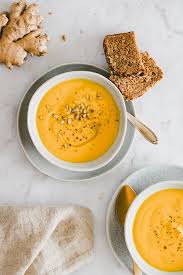 Carrot Ginger Soup Recipe Healthy Vegan Aline Made Karotten Ingwer Suppe Ingwer Suppe Rezepte