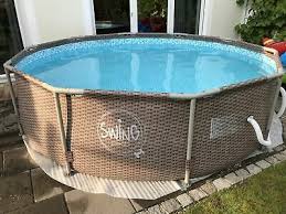 Frame Pool Swimming Pool 305x76cm Schwimmbecken Stahlrohrbecken Rattan Ebay Schwimmbecken Swimming Pool Pool