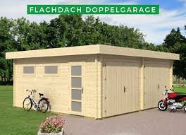 Flachdach Doppelgarage Modell D 44 Iso Flachdach Doppelgarage Holzgarage