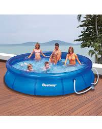 Bestway 12 Foot Fast Set Pool Pool Bestway Pool Cover