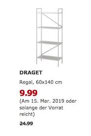 Ikea Kiel Draget Regal 60x140 Cm Hellgrau Ikea Kiel Ikea Regal