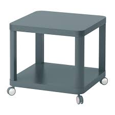 Tingby Bijtafel Op Wielen Turkoois 50x50 Cm Ikea Ikea Side Table Three Seat Sofa Coffee Table With Wheels