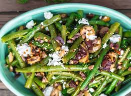 Grune Bohnen Salat Mit Oliven Und Feta Rezept Grune Bohnen Salat Grune Bohnen Rezept Grune Bohnen