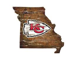 Kansas City Chiefs Wall Art Vintage State Map Logo Sign Kansas City Chiefs Craft Kansas City Chiefs Football Nfl Kansas City Chiefs