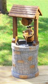 Solar Wishing Well Water Feature Fountain Garden Yard Outdoor Decoration New Solar Fountain Water Features Water Well